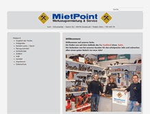 Tablet Screenshot of mietpoint-os.de